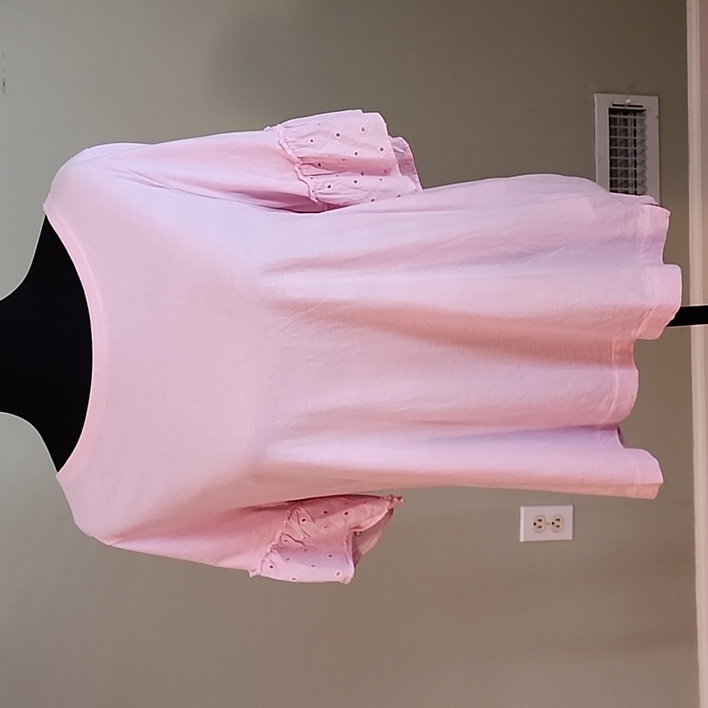 J.Crew ruffle short sleeve shirt